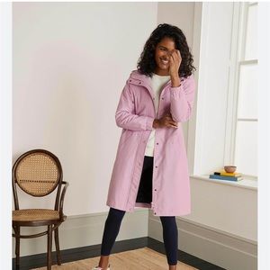 NWT boden pink raincoat 4R